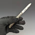 1897 British antique sterling silver folding pen knife Hilliard and Thomason with case